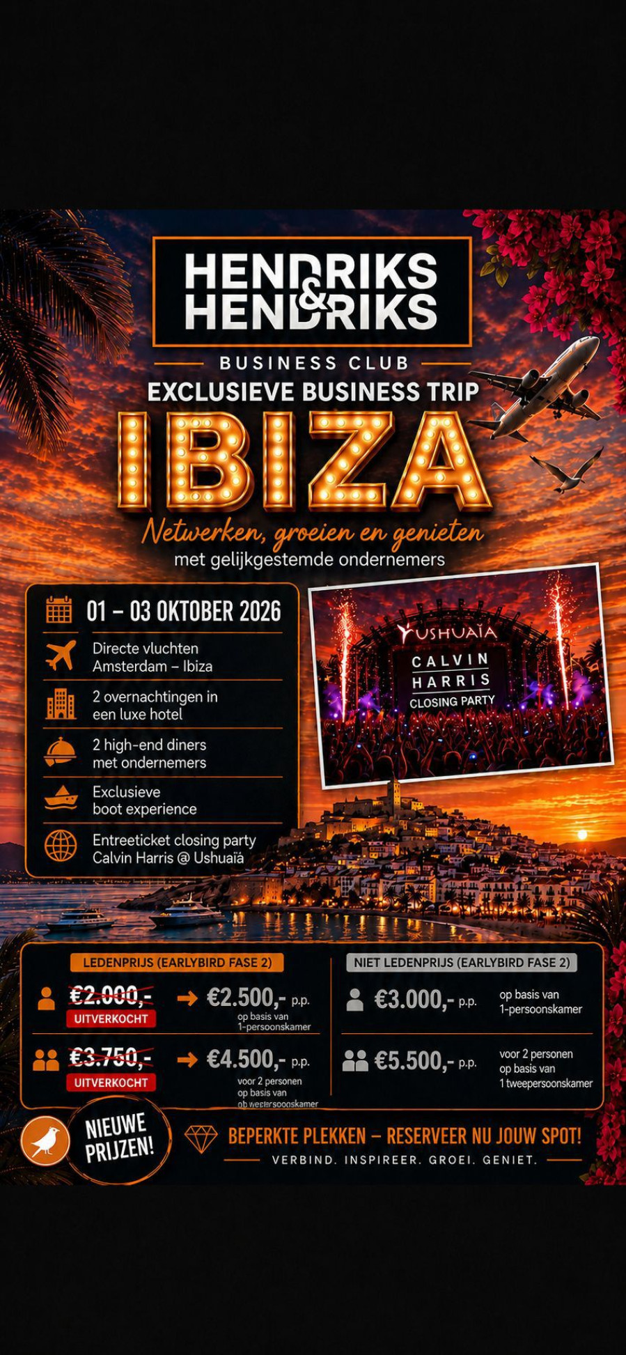 Exclusieve Business Trip Ibiza – Hendriks & Hendriks Business Club